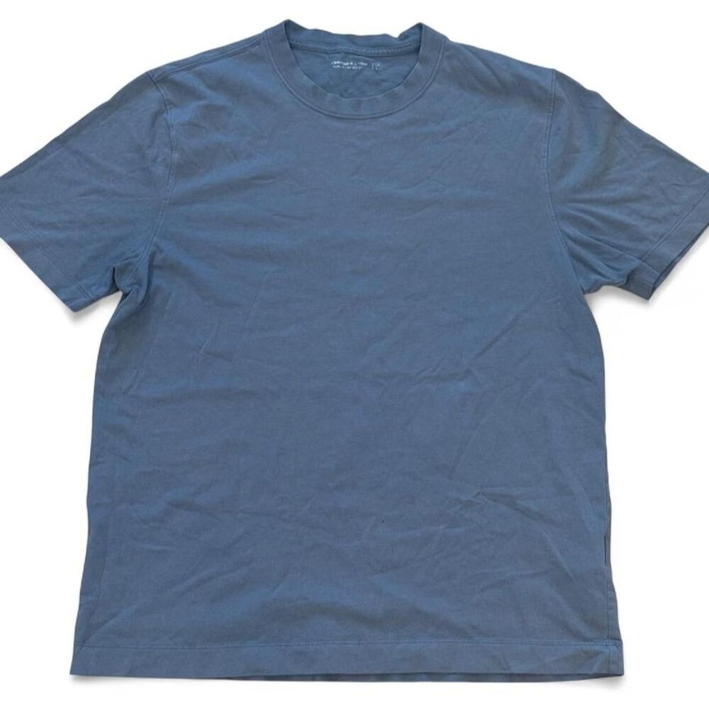 Abercrombie-fitch Men's Blue and Grey T-shirt